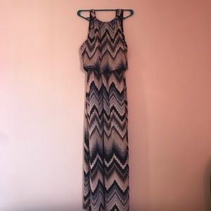 Prelude multi colored long dress size XL